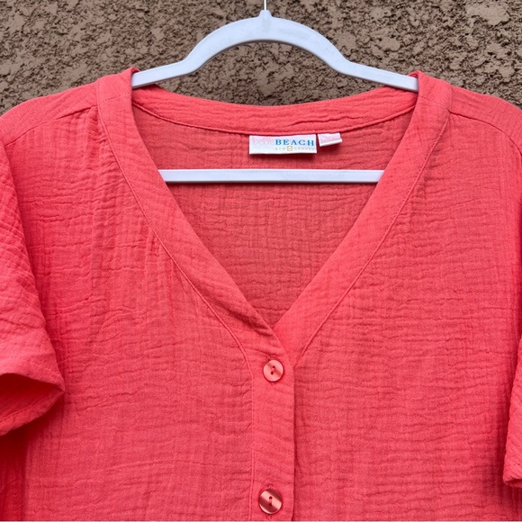 Belle by Kim Gravel Pink Textured Dress XL Resortwear - Picture 4 of 14